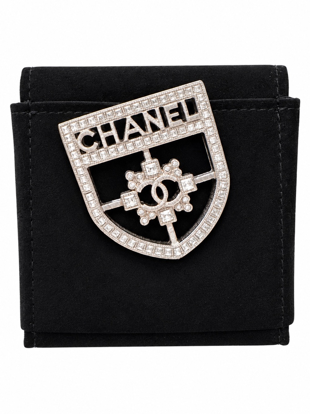 Chanel Logo Shield Brooch